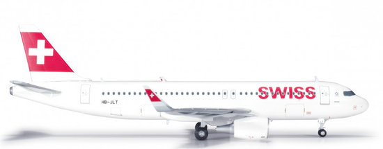 Die Airbus A320-214 der Swiss International Air Lines " 2010er " Farben.
